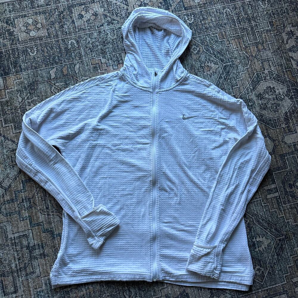 Nike Running Dri-FIT Textured Zip-Up Hoodie large women’s 🤍